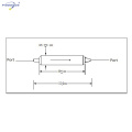 isolateur de fibre optique à deux étages d&#39;étape simple + dispositif hybride de wdm pour l&#39;amplificateur de fibre EDFA FTTH